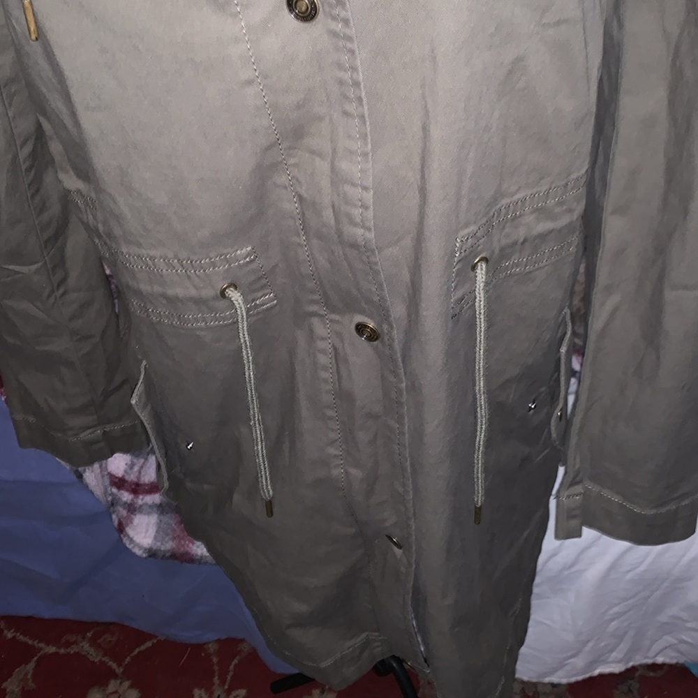 Sofia Jeans Hooded Evil Eye Patch Utility Jacket … - image 4